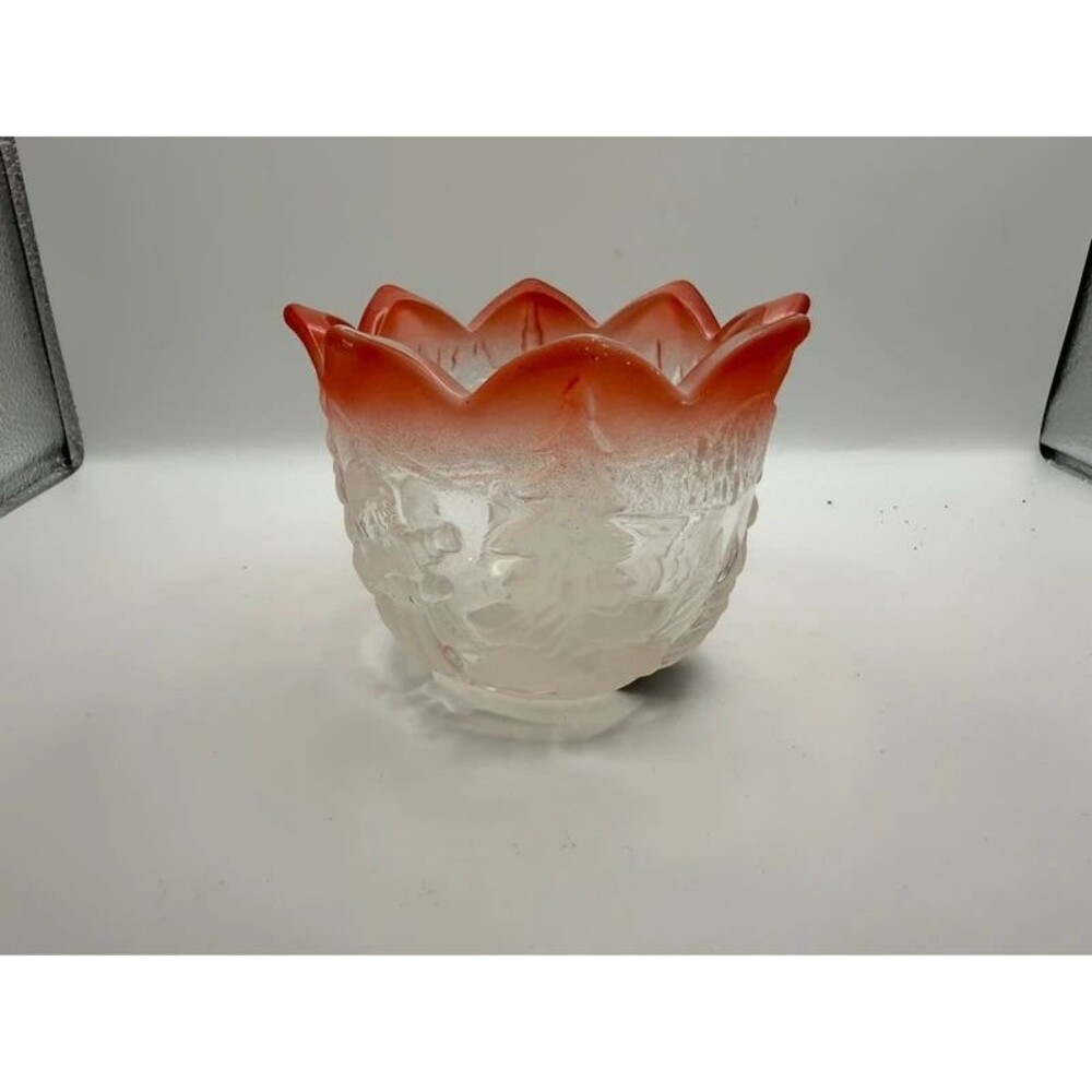 Vintage Mikasa Walther-Glas Christmas crystal tealight candle holder